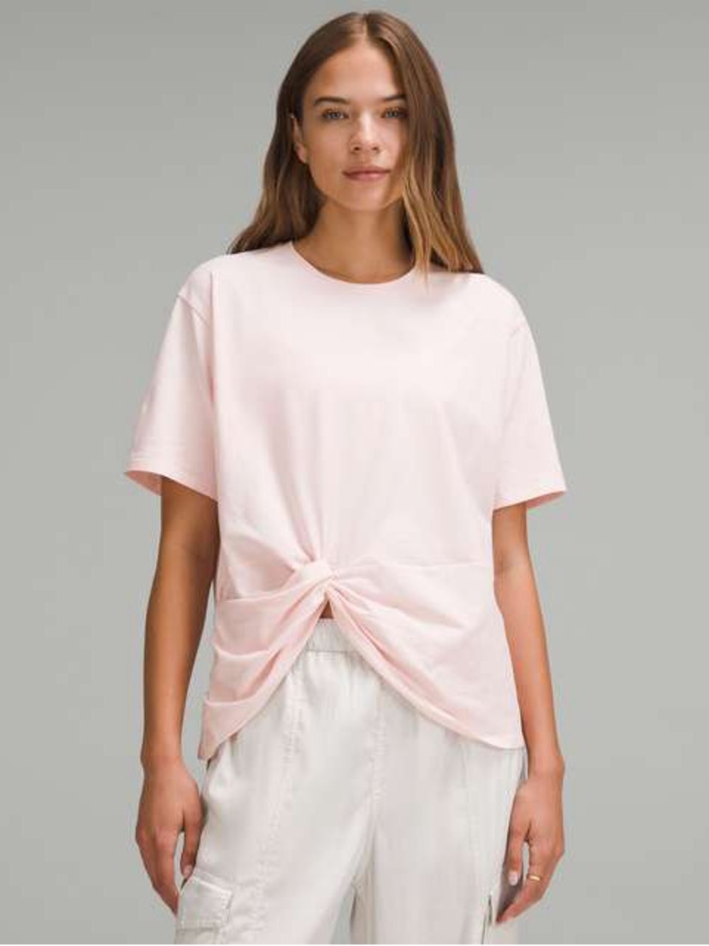 Lululemon Twist-Front Oversized T-Shirt | Pink | Size L